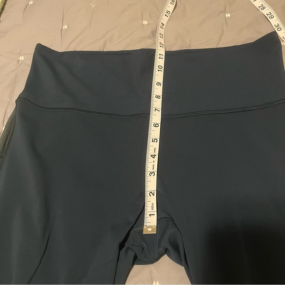 Lululemon Ready Set Go Crop Running Leggings  (21")Submarine Blue Size 12 - Picture 12 of 16
